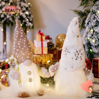 Beauty ตุ๊กตาคนแคระ คนแคระ ไร้หน้า มีไฟ LED แฟชั่น สําหรับตกแต่งคริสต์มาส