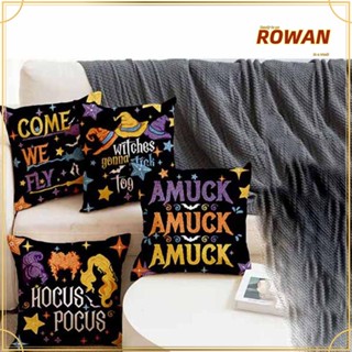 Rowans ปลอกหมอน พิมพ์ลายตัวอักษรตลก ขนาด 45x45 ซม. สําหรับตกแต่งห้องนอน ห้องนั่งเล่น