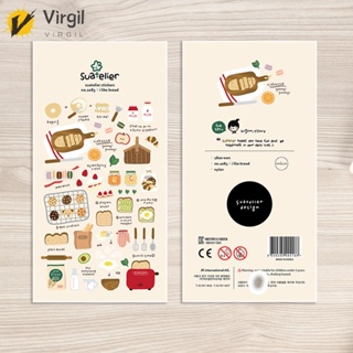 [Virgil.th] สติกเกอร์ ลายน่ารัก DIY สําหรับติดตกแต่งเครื่องเขียน