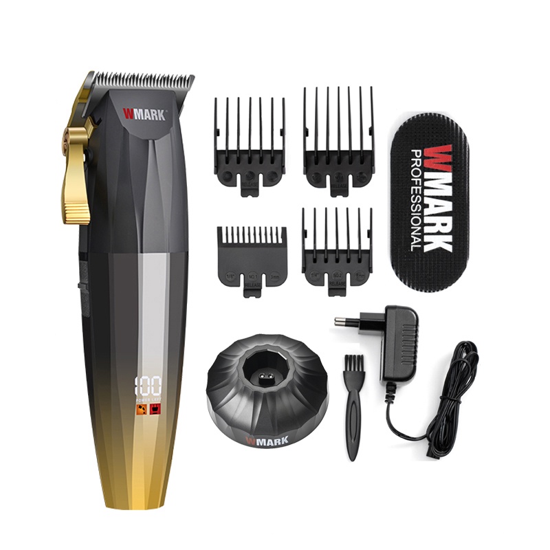 WMARK NG-222 สไตล์กรวย Professional ชาร์จ Clipper สายไฟ & ไร้สายผม Trimmer พร้อมใบมีดคุณภาพสูง