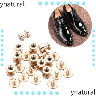 Ynatural หมุดสองชั้น 10 ชุด สําหรับตกแต่งเล็บ สมุดภาพ DIY (20 ชิ้น)