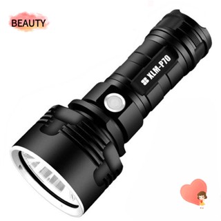 Beauty ไฟฉาย LED XHP70 กันน้ํา มีประสิทธิภาพสูง