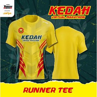 เสื้อยืด ลาย Kedah Sublimation Jersi Jersey JomRun สําหรับผู้ชาย