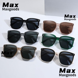 Maxg แว่นตากันแดด ทรงสี่เหลี่ยม ป้องกันรังสียูวี 400 ขนาดใหญ่ สีดํา แฟชั่นสําหรับผู้หญิง และผู้ชาย Y2K