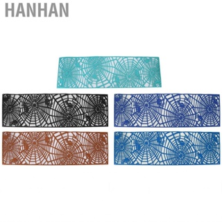 Hanhan Table Placemat Cloth Runner Beautiful Hollow Out Design with Your Families or Friends for Garden Farmhouse Wedding Party