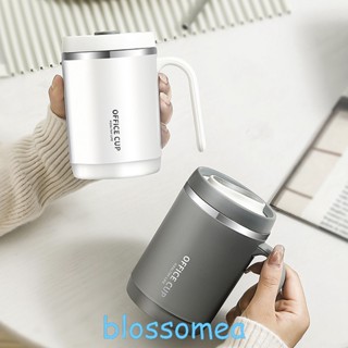 Blossomea ใหม่ แก้วกาแฟ แก้วชา ป้องกันน้ําร้อนลวก พร้อมฝาปิด คุณภาพสูง สําหรับนักเรียน