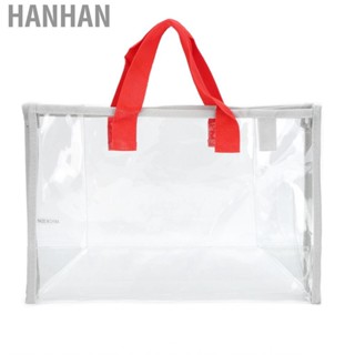 Hanhan PVC Beach Bag Summer Transparent Swimming Dry And Wet Separation Travel Wash