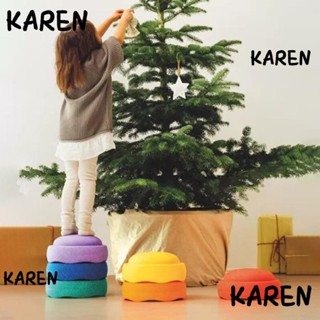 Karen บล็อคตัวต่อ โฟมหิน เกมประสาทสัมผัส สมดุล ของเล่นกลางแจ้ง สําหรับเด็ก