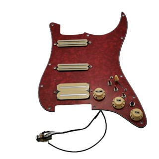 Hs-(พร้อมส่ง) ปิ๊กอัพกีตาร์ HSS Alnico V Humbucker Pickguard แบบมีสาย สําหรับกีตาร์