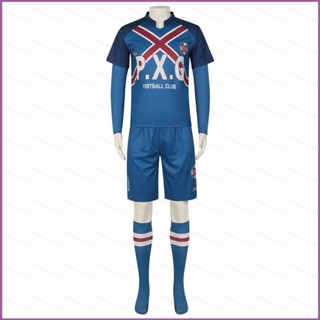 Sq2 เสื้อยืดคอสเพลย์ แขนสั้น ลายอนิเมะ Blue Lock Jersey Rin Itoshi NO.9 สําหรับแต่งคอสเพลย์ ฮาโลวีน