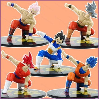 Sq2 โมเดลฟิกเกอร์ ดราก้อนบอล Son Goku Vegeta Super Saiyan God สีฟ้า ของเล่น ของสะสม สําหรับเด็ก