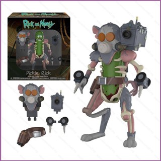 Sq2 โมเดลตุ๊กตาฟิกเกอร์ Rick and Morty Pickle Rick ของเล่น ของสะสม สําหรับเด็ก ตกแต่งบ้าน