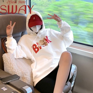 SWAY  เสื้อผ้าผู้ญิง แขนยาว เสื้อฮู้ด คลุมหญิง สไตล์เกาหลี แฟชั่น  ทันสมัย Comfortable ทันสมัย Stylish A98J3B3 36Z230909