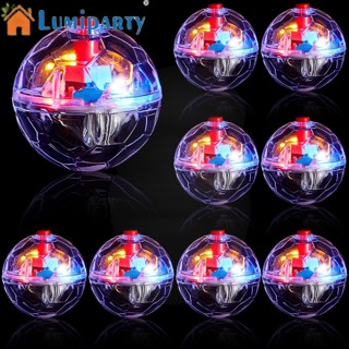 Lumiparty ลูกบอลเรืองแสง ขนาดเล็ก แบบพกพา สีสันสดใส ของเล่นสําหรับสัตว์เลี้ยง แมว