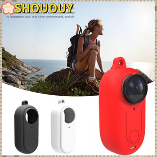 Shououy ฝาครอบเลนส์กล้อง ซิลิโคน กันลื่น ทนทาน แบบเปลี่ยน สําหรับกล้อง Insta360 GO 3