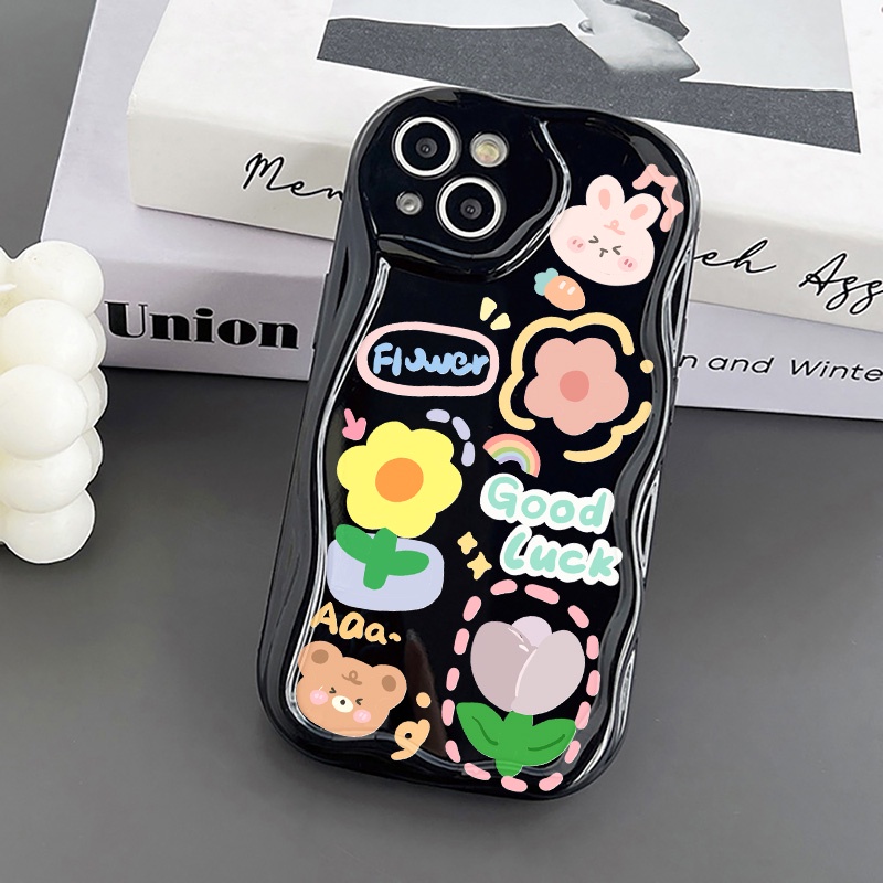 พร้อมส่ง ดอกทานตะวัน เคสโทรศัพท์มือถือนิ่ม ขอบโค้ง กันกระแทก For iPhone 11 13 12 14 Pro Max X Xs Max XR 7 8 Plus SE เคส