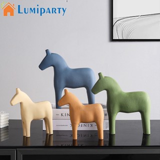 Lumiparty ตุ๊กตาม้าไม้ สไตล์โมเดิร์นมินิมอล สําหรับตกแต่งห้องนั่งเล่น ห้องนอน เดสก์ท็อป