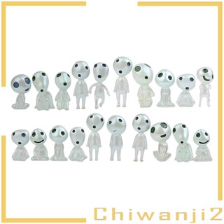 [Chiwanji2] รูปปั้นต้นไม้เรืองแสงในที่มืด ขนาดเล็ก สําหรับตกแต่งสวน สถาปัตยกรรม DIY