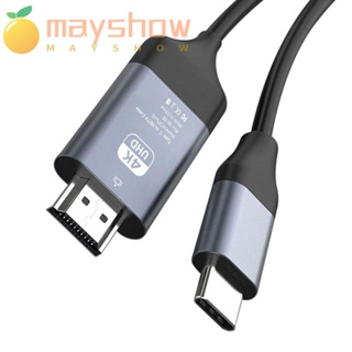 Mayshow สายเคเบิล Type-C เป็น HDMI USB 3.1 โปรเจคเตอร์หน้าจอแล็ปท็อป 4K HD