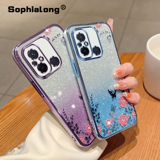 เคสโทรศัพท์มือถือ แบบนิ่ม ลายดอกไม้ สําหรับ Xiaomi Redmi 12C 11A 10A 10C 9C POCO C55