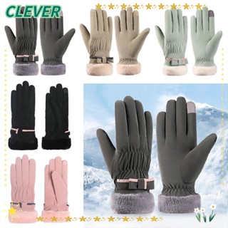 Clever ถุงมือขนแกะ ให้ความอบอุ่น แฟชั่นสําหรับผู้หญิง