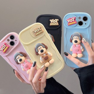 เคสโทรศัพท์มือถือ ซิลิโคนนิ่ม ปิดด้านหลัง ลายการ์ตูนคลื่น หัวใจ 3D ถอดออกได้ สําหรับ iPhone 11 14 13 12 Pro Max Plus 14Promax 12Promax 14pro 13Pro 14Plus