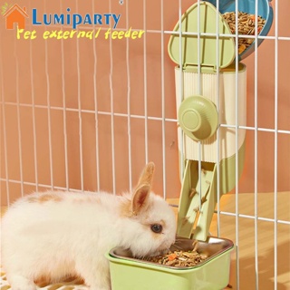 Lumiparty เครื่องจ่ายอาหารอัตโนมัติ ความจุขนาดใหญ่ ถอดออกได้ สําหรับสัตว์เลี้ยง กระต่าย หนูตะเภา ชินชิล่า เม่น