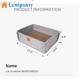 Lumiparty 2-in-1 ที่นอนสัตว์เลี้ยง กันลื่น ถอดออกได้ สําหรับแมวในร่ม