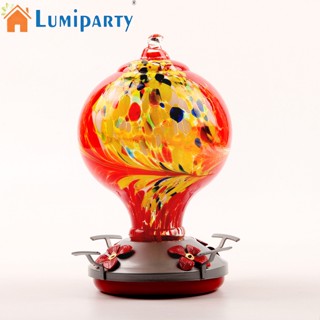 Lumiparty ที่ให้อาหารนกฮัมมิ่งเบิร์ด แบบแก้ว กันมด พร้อมตะขอแขวน สําหรับกลางแจ้ง