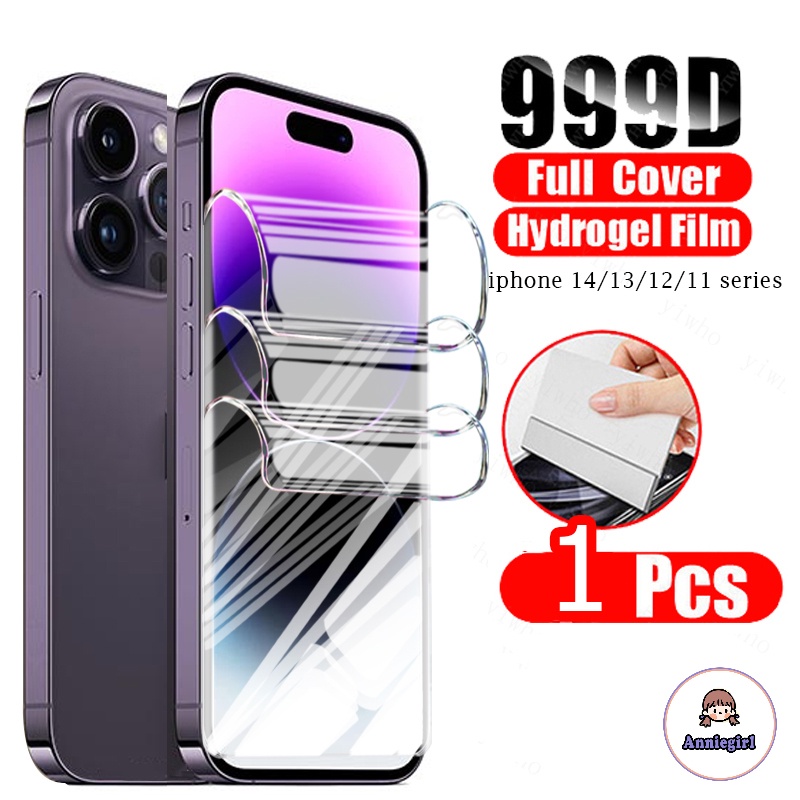 ฟิล์มไฮโดรเจลกันรอยหน้าจอ นิ่ม ยืดหยุ่น บางพิเศษ สําหรับ IPhone 11 15 14 Pro Max 13 13pro 12 12 Promax X XS Max XR 8 7 Plus SE