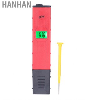 Hanhan PH Tester Backlight Portable Digital Meter ATC High Accuracy Acidity Teste