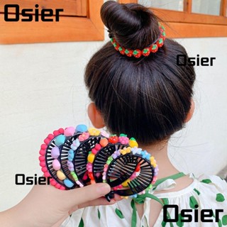 Osier1 กิ๊บติดผมหางม้า, กิ๊บติดผมหางม้า, การ์ตูน Scrunchies ผ้าโพกศีรษะ ที่คาดผม ปิ่นปักผม ผู้หญิง