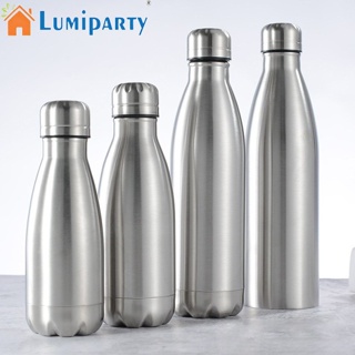 Lumiparty ขวดน้ําร้อน น้ําเย็น สเตนเลส 1000 มล. สําหรับเล่นกีฬา