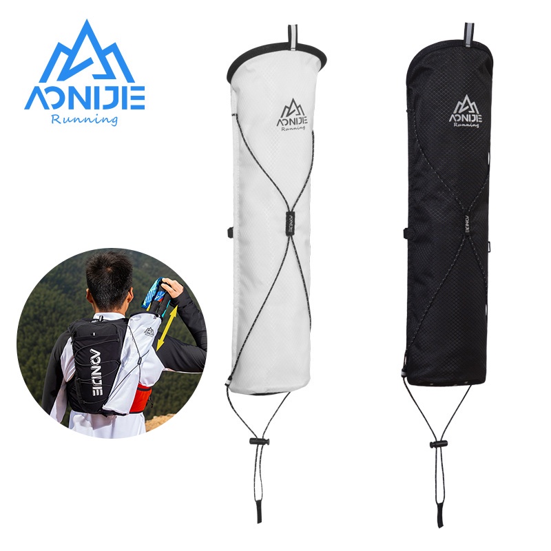 AONIJIE E4418 ถุงใส่ไม้โพล Lightweight External Hiking Pole Storage Bag Fish Bone Pocket Opening Tightening Buggy Bag