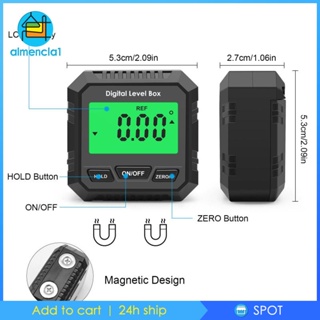 [Almencla1] เครื่องวัดมุมดิจิทัล ±0.2° เครื่องวัดความเอียงดิจิทัล สําหรับช่างไม้