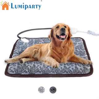 Lumiparty แผ่นทําความร้อนไฟฟ้า กันน้ํา ปรับอุณหภูมิได้ สําหรับสัตว์เลี้ยง