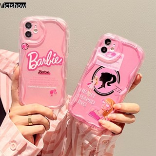 เคสโทรศัพท์มือถือ Tpu นิ่ม ปิดด้านหลัง ขอบโค้ง ลายเจ้าหญิงบาร์บี้ 3D น่ารัก สร้างสรรค์ สีชมพู สําหรับ Realme C55 10 C30 C30S C11 2021 C21Y C31 C33 C35 C15 C21 C25 C20 C3 C12 C2