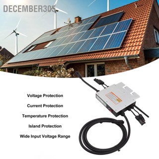  December305 Solar Grid Tie Micro อินเวอร์เตอร์ WiFi ควบคุมช่วงแรงดันไฟฟ้ากว้าง Sine Wave อินเวอร์เตอร์พลังงานแสงอาทิตย์