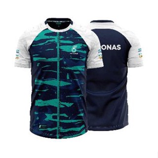 เสื้อยืด PETRONAS ไมโครไฟเบอร์ แต่งผ่าข้าง