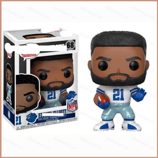 23 FUNKO POP NFL Dallas Cowboys EZEKIEL ELLIOTT โมเดลฟิกเกอร์แอกชัน ของเล่นสําหรับเด็ก ของขวัญ ของสะสม เครื่องประดับ