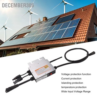 December305 300W Pure Sine WAVE อินเวอร์เตอร์ Solar Grid Tie Micro INVERTER 3 เฟส 2.4G การสื่อสารไร้สาย Cloud Monitoring เก็บ AC 220V