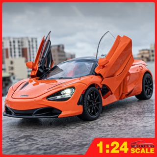 Klt โมเดลรถยนต์ซูเปอร์คาร์ 1:24 McLaren 720s ของเล่นสําหรับเด็กผู้ชาย