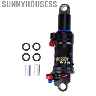 Sunnyhousess Mountain Bike Shock Damper  One Touch Locking Black Rear Steel Adjustable Damping for Bicycle