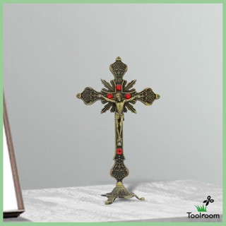 [ Standing Crucifix ไม้กางเขนพระเยซู ขนาด 10 นิ้ว สําหรับตกแต่งบ้าน