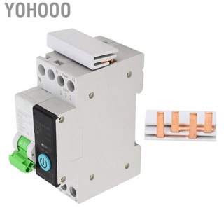 Yohooo Circuit Protection Switch WiFi Breaker Flame Retardant 230V 32A 1P+N for Household Appliances