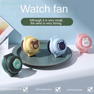 Kids Watch Fan Summer Leafless Fan 5v Mini Cooler Fans Portable Silent Usb Wrist Wind Power Handheld Fan Student Cooling Fans TH