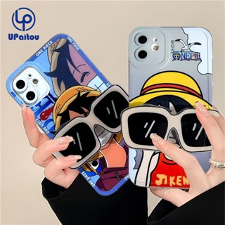 Huawei Y7A Y9s Nova 9 7 7i 7se 6se 5T 4e 3i Y9 Prime 2019 Honor 8x เคสโทรศัพท์ ลายการ์ตูนอนิเมะ One Piece พร้อมขาตั้ง ฝาหลัง