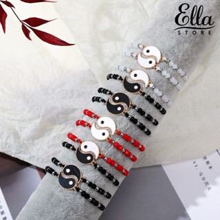 Ellastore123 สร้อยข้อมือถัก แฮนด์เมด ปรับขนาดได้ เครื่องประดับแฟชั่น สําหรับผู้หญิง 12 ชิ้น