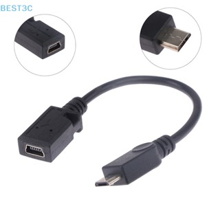 Best3c ขายดี สายเคเบิลแปลงข้อมูล Micro 5P USB ตัวผู้ เป็น Mini 5P USB ตัวเมีย