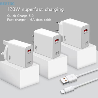 Best3c 120W ชาร์จเร็ว USB อะแดปเตอร์ชาร์จไฟ สําหรับ iPhone Xiaomi Samsung ขายดี